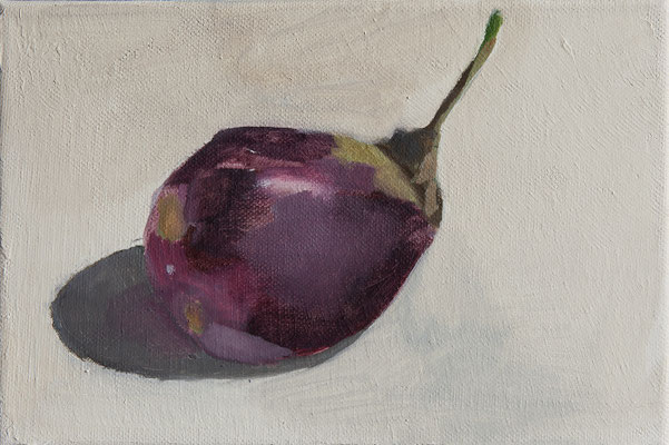 7-La petite ronde, septembre 2024, huile sur toile, 16x24cm