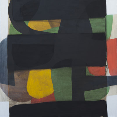 2-Sans titre- reprise fevrier 2019-huile et tempera sur toile-130x130cm