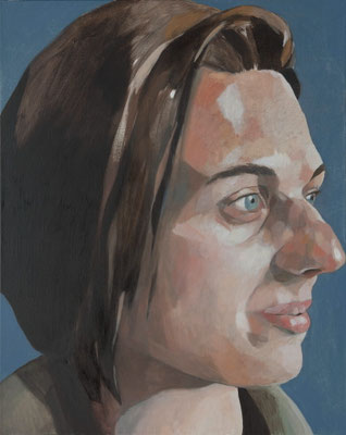 57-Julie de profil-novembre 2015- h s t -100x80cm