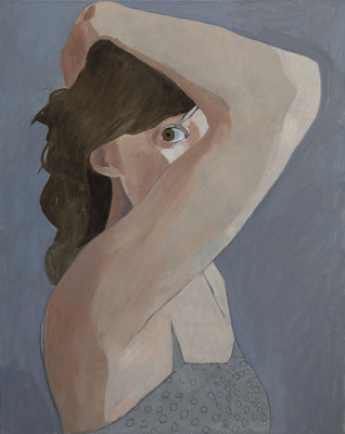 29-L'oeil de Dominique-septembre 2021-huile sur toile- 100x80cm
