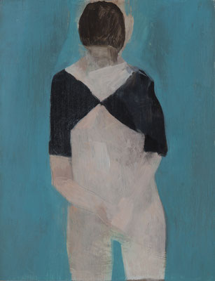34-Sans titre - mai2022- huile sur bois-35x27cm