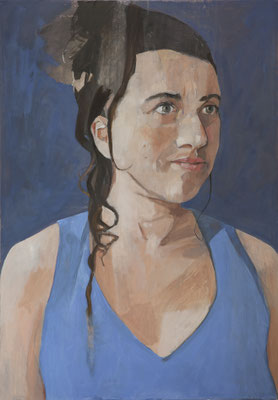48-Lore- nov 2020- tempera, huile et pastel sur toile-100 x 70 cm