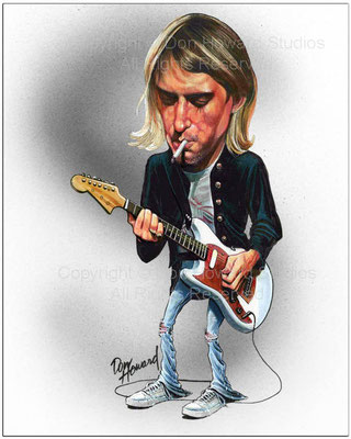 Curt Cobain von Nirvana