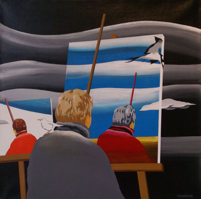 L'optimiste. Acrylique sur toile. Collection privée