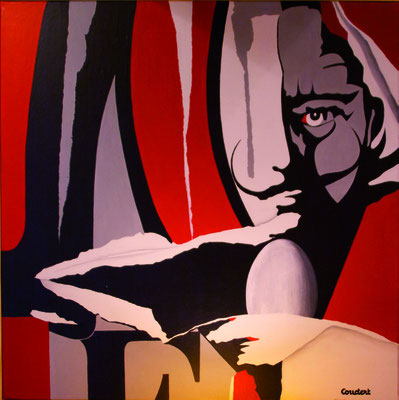 Ebauche à Dali. Acrylique sur toile. Collection privée