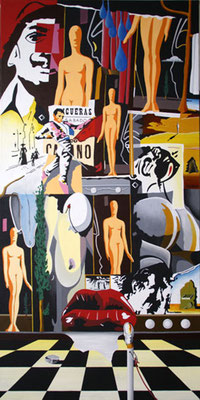 Les sentinelles de Figueras. Acrylique sur toile. Collection privée.