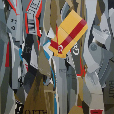 Emballages 06. Acrylique sur toile. Collection privée