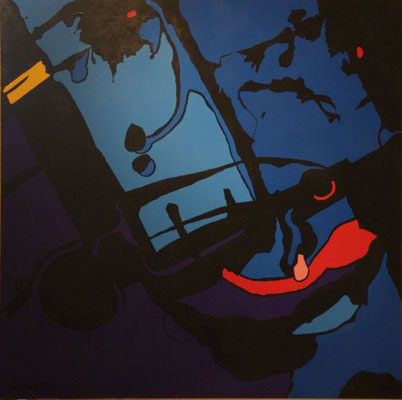 Vision 01. Acrylique sur toile. 120 x 120 cm. 1450 €