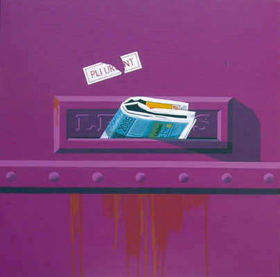 Pli urgent. Acrylique sur toile. Collection privée.