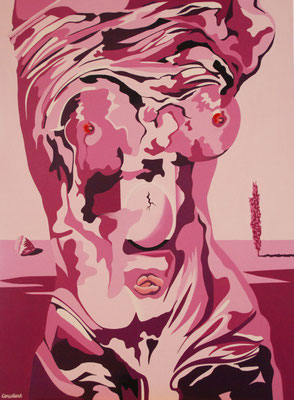 Gala n'enfantera jamais. Acrylique sur toile. Collection privée.