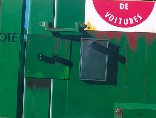 Sortie d'usine. Acrylique sur toile. 120 x 160 cm. 1950 €