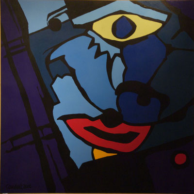 Vision 03. Acrylique sur toile. 120 x 120 cm. 1450 €