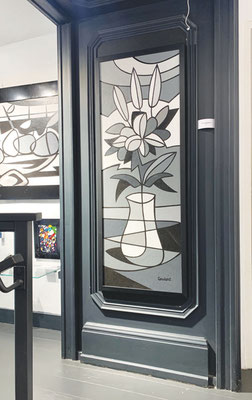 C'est le bouquet. Acrylique sur toile. 57 x 144 cm. 900 €