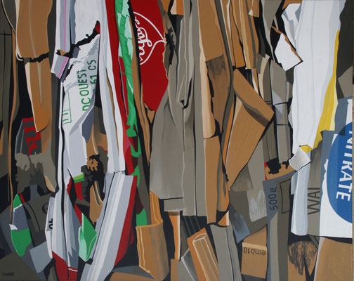 Emballages 01. Acrylique sur toile. Collection privée.