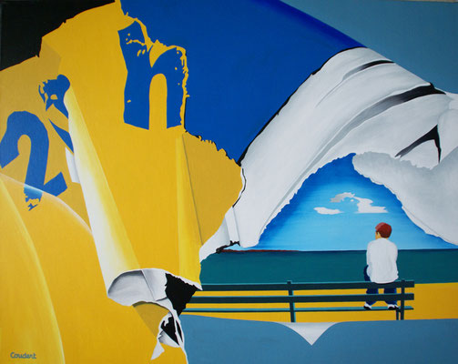 A la Guérinière. Acrylique sur toile. Collection privée