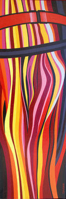 Plis. Acrylique sur toile. 30 x 90 cm. 300 €