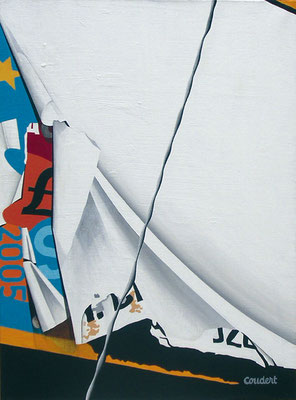 Le fil. Acrylique sur toile. Collection privée.