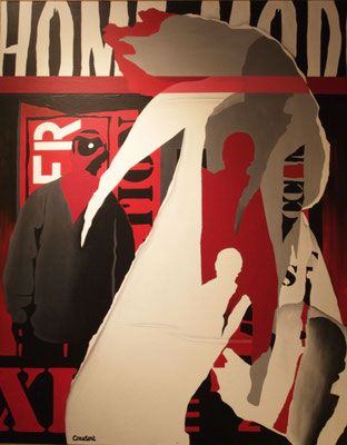 Masculin hiver. Acrylique sur toile. Collection privée.