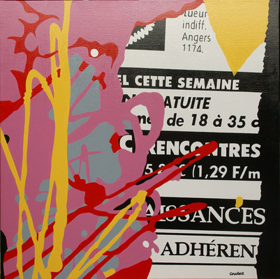 Abstraction 12. Acrylique sur toile. Collection privée