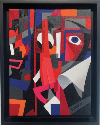 Mon œil. Acrylique sur toile. 39 x 48 cm. Collection privée