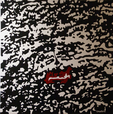 Le vieil homme et la mer. Acrylique sur toile. Collection privée