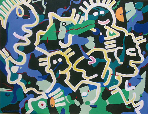 Parade. Acrylique sur toile. 89 x 116 cm. 1000 €