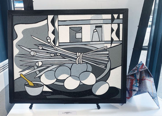 Bouquet de 6 boulettes. Acrylique sur bois. 55 x 70 cm.400 €