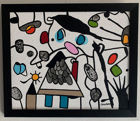 Grand, je serai maçon. 60 x 72 cm. 450 €