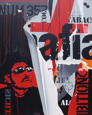 Mafia. Acrylique sur toile. Collection privée.