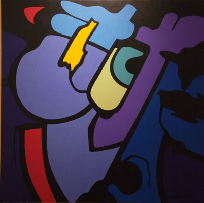 Vision 04. Acrylique sur toile. 120 x 120 cm.