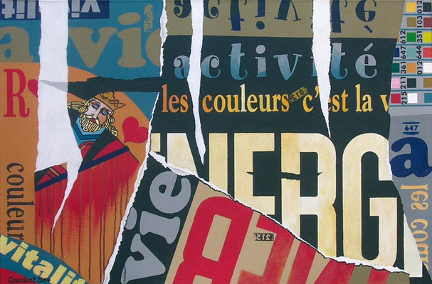 Energie. Acrylique sur toile. Collection privée.