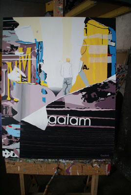 Vague à l'âme. Acrylique sur toile. Collection privée