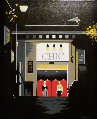 Chic. Acrylique sur toile. Collection privée.
