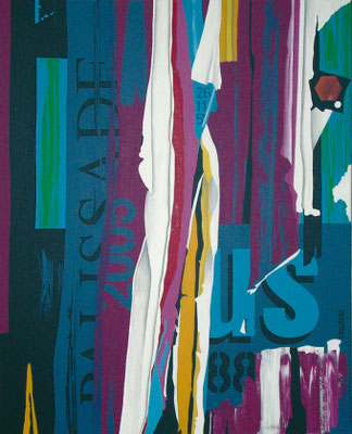 Palissade. Acrylique sur toile. Collection privée.