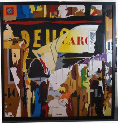 La cabane du landais. Acrylique sur toile. 115 x 118 cm. 1400 €