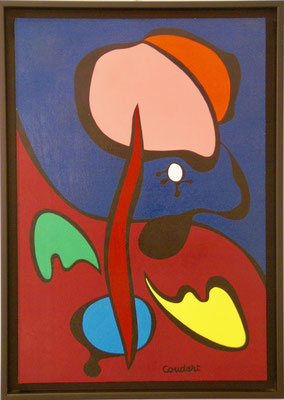 Germination. Acrylique sur bois encadré. 42 x 59 cm. 350 €