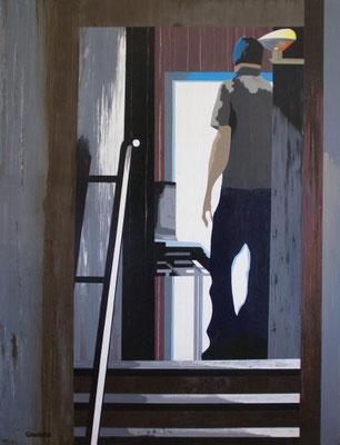 Le grand Jacques. Acrylique sur toile. 89 x 116 cm. 1030 €