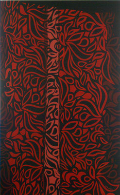 Pli de jupe. Acrylique sur toile. 81 x 130 cm. 1000 €