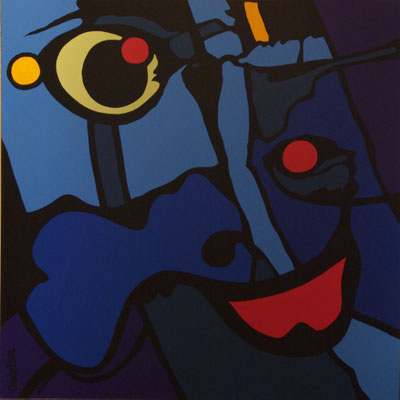 Vision 02. Acrylique sur toile. 120 x 120 cm. 1450 €