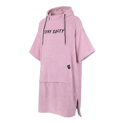 Manera Poncho 2026 mit Stay Salty Druck in Lila
