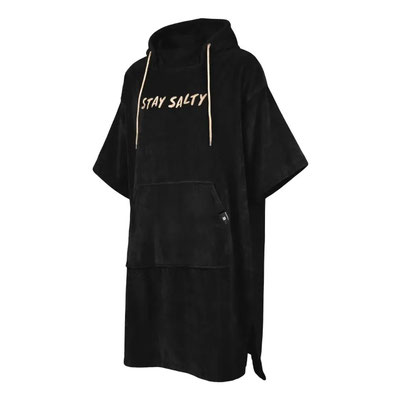 Manera Poncho 2026 mit Stay Salty Druck in Black