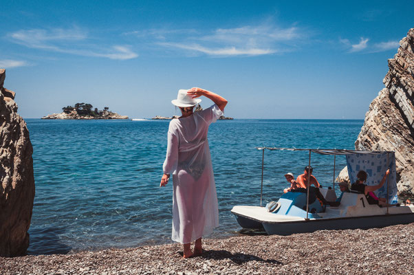 Privater Strand in Petrovac Montenegro