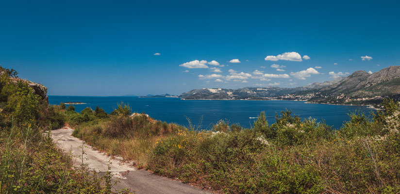 Von Dubac aus mit Blick zum Meer