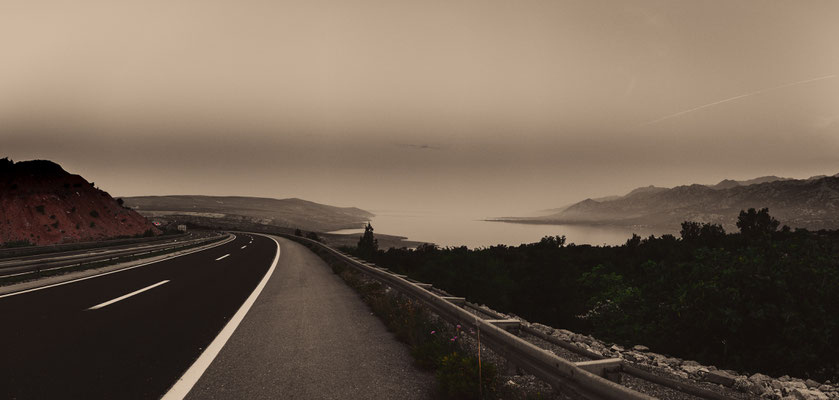 Autobahn in Kroatien nahe Split