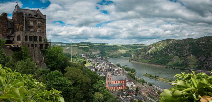 Oberwesel am Rhein Panorama Aufnahme