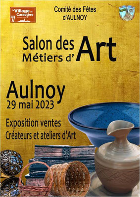 Salon des métiers d'art à Aulnoy (77) le 29 mai 2023
