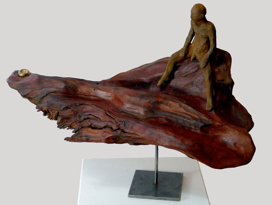 Lebensfluss, 30 x 41 x 18 cm
