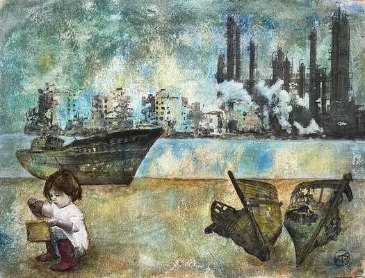 Momentaufnahme, 30 x 40 cm