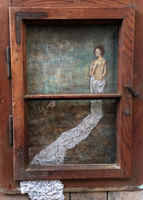 When she's leaving, 74 x 52 cm