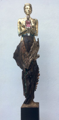Anima und Zoe, 108 x 28 x 24 cm